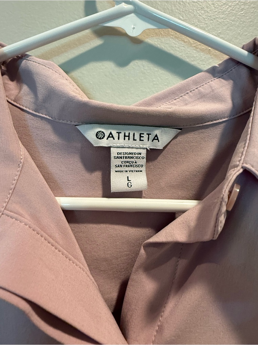 Athleta Blush Pink Trench Coat